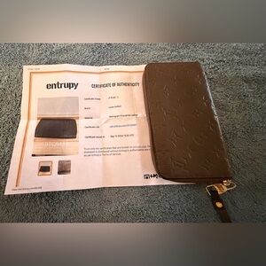 Louis Vuitton Brown Empriente Leather Wallet COA